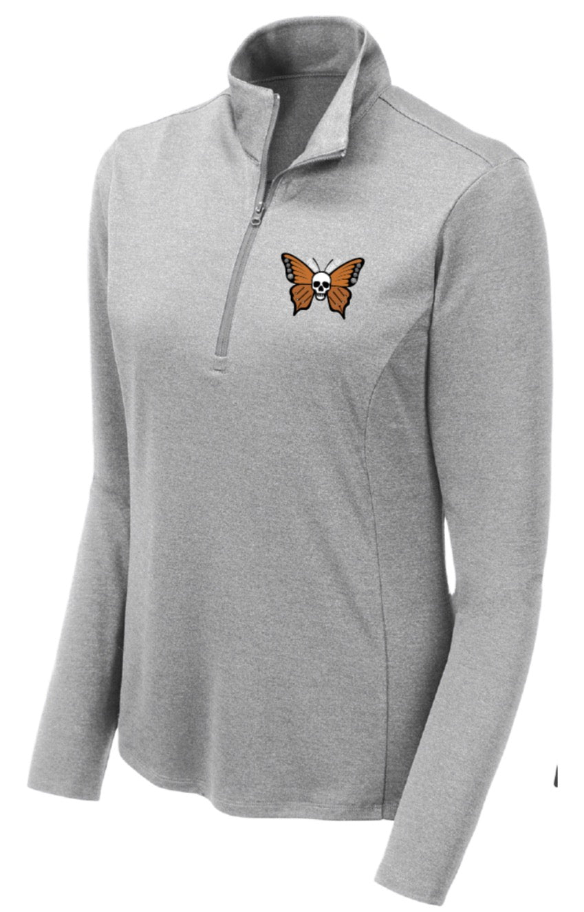 Women’s Butterfly Skull Quarter Zip