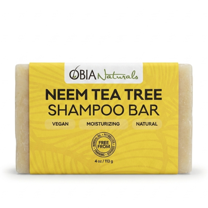 Neem Tea Tree Shampoo Bar — Sulfate-Free Scalp-Soothing Cleanser